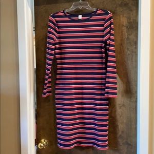 Ribbed sweater dress